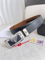 品名：普拉达.Prada 腰带 皮带自动带 型号：自动带，经典纯钢材质自动扣，图片实物拍摄 材料：百分百头层牛皮，保证真皮。24K纯钢扣专柜同等质量， 双面头层