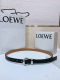 Loewe 罗意威专柜最新同款腰带 选用光滑牛皮革窄款腰带 配有Anagram Pebble针扣 卓越的工艺 个性的造型 精美的材质 宽:2.0Cm