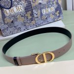 迪奥.Dior 配送专柜全套礼盒包装3.5Cm D Ior 30 Montaigne *Cd*腰带 饰有*Christian Dior*标志 富