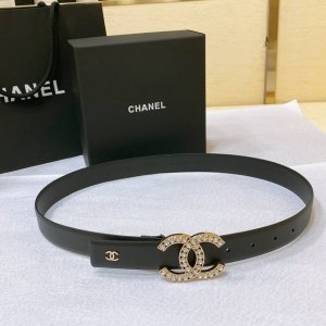 chanel 23p Cc 水钻 金 与银 进口胎牛皮腰带 3.0Cm精品 精致 典雅