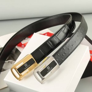 特 纪梵希 头层牛皮自动带 宽3.5Cm 官网同步，不锈钢金属标识，适合商务低调人士！自动扣款式