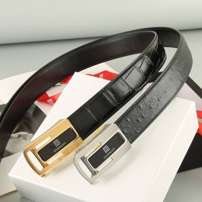 特 纪梵希 头层牛皮自动带 宽3.5Cm 官网同步，不锈钢金属标识，适合商务低调人士！自动扣款式
