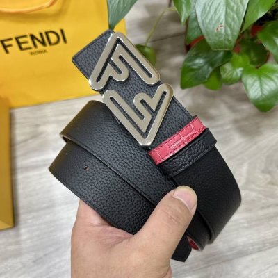 Fendl 芬迪 宽40Mm双面原版小牛皮 搭配单钌钯电镀扣 完美的手感.油边 出众的设计.风格 高贵奢华 时尚大方 高清实拍 货真价实 品质保证 双面用