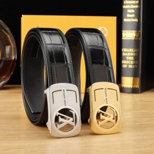 特 路易威登自动秘原单高端品质支持Nfc感应宽度3.8自动精美扣头意大利进口头层原版花纹纹理消晰真实感超强打造全新的视觉3D郊果高档客户入手送礼自用佳品 长度1