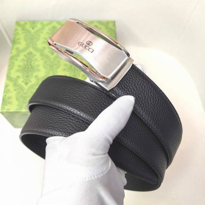 Gucci男士自动腰带- 宽度35Mm 316精品钢扣 永不掉色 精工打造 手感柔软 可以裁剪