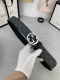 特 宽度4.0 Gucci 經典款G家花面带身头层皮底；搭配经典款旋转扣、採用精挑細選進口頂級牛皮，手感柔軟細膩！金白枪三色可选！