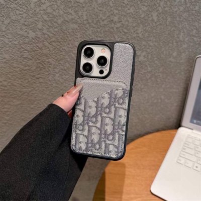 Dior迪奥卡包手机壳 荔枝纹磁吸壳磁吸卡包 型号：为了不出现报错型号，请打开本机查看手机设置显示的型号 Iphone15Pro Max 6.7 Iphone1