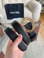 香奈家经典-款女士腰带｜春日优雅点睛之笔 3.0 Cm 小牛皮带身｜柔软亲肤，收腰设计显瘦百搭 精致镀金扣｜真空电镀工艺 光泽持久如新 明星同款｜法式极简风轻松