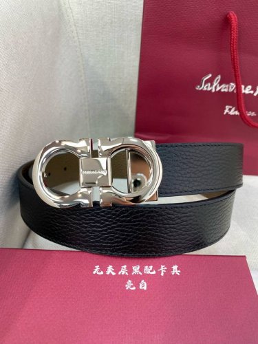 无夹层原厂皮 Ferragamo菲拉格慕 Nfc芯片扫码款 正品尺寸3.5Cm意大利原厂皮