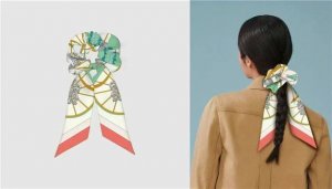 爱马仕Twilly跳跃的弹簧束发带发圈 两用 大气的配色 高级的图案 刚刚发布就广受大家的喜爱 搭配马场各种包包 让秋冬的包包不在无味