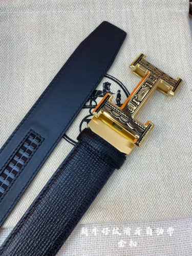 特 Hermes男士自动腰带- 宽度35Mm 316精品钢扣 精工打造 手感柔软 可以裁剪