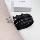 特 Celine 压小花 Triomphe中号Triomphe压印天然牛皮革腰带 2.5Cm 最新款