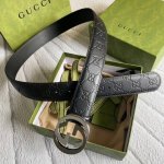 配专柜包装盒 Gucci古奇皮带 压花系列，3.8Cm宽 永恒不变的经典之作。原版压花配专柜同款五金，品质可见！