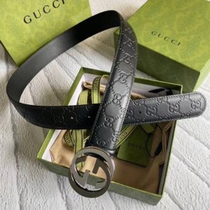 配专柜包装盒 Gucci古奇皮带 压花系列，3.8Cm宽 永恒不变的经典之作。原版压花配专柜同款五金，品质可见！