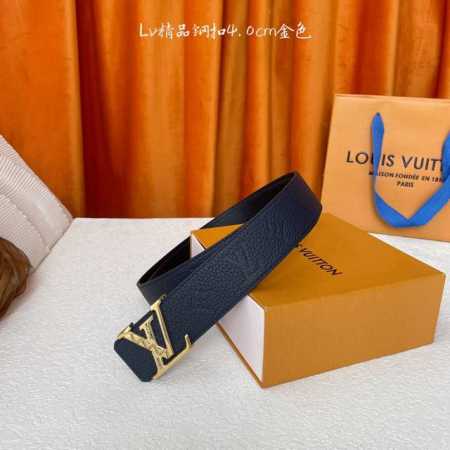 特 Louis Vuitton ：经典原单品质，一面荔枝纹压花一面平纹底，原单精品钢扣，精工制作，细节看图，实物拍摄，高端奢华，宽度4.0Cm - 点击图像关闭