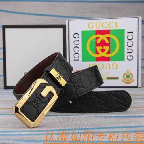 腰带皮带：古奇原单牛皮腰带 男款皮带：材质百分百头层牛皮腰带保证真皮皮带，专柜原单品质、做工精细，时尚大牌，送人自用首选包装： 请认准如图专柜包装赠送打孔器手提