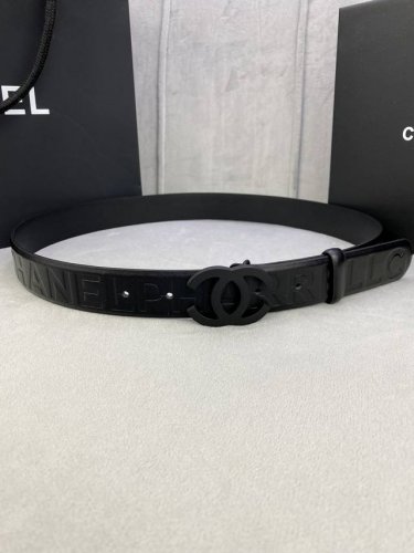 特P190 宽度3.0Cm Chanel （香奈儿）进口柔软小牛皮支持Nfc芯片官方网站链接扫码验证、哑色精品钢扣。
