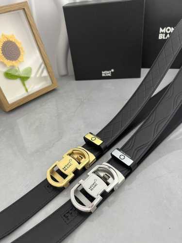 品名：万宝龙 Montblanc 自动带 材质：原单牛皮腰带 百分百头层牛皮腰带保证真皮，24K纯钢扣，专柜原单品质、做工精细，时尚大牌，送人自用首选 包装：