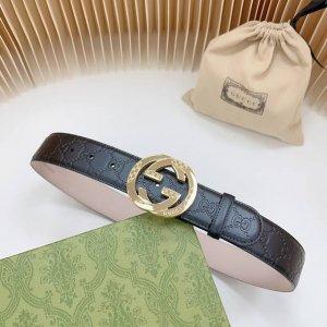P3.8Cm 古奇Gucci高版本原厂皮料，扣宽4.0Cm 长度75.80.85.90.95.100.105.110欧，钢五金扣原版开模定制