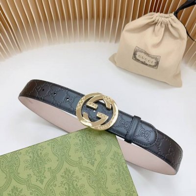 P3.8Cm 古奇Gucci高版本原厂皮料，扣宽4.0Cm 长度75.80.85.90.95.100.105.110欧，钢五金扣原版开模定制