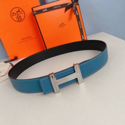 特P200 Hermes-双面原版Togo皮搭配镶钻精钢五金扣，防刮耐磨不褪色，轻奢有品位，3.8Cm精品，
