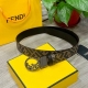 Fendi /芬迪 宽35Mm 原单进口双面头层小牛皮，搭配原版纯铜尾夹扣，手感.油边近乎完美，质感无可挑剔，出众的细节，高清实拍，货真价实，品质保证.双面用。
