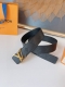 Lv 最新面料 新品原单腰带老鼠货 宽度4.0Cm 以进口天然小牛皮材质饰有标志性的精密压纹精品字母搭扣时尚 新潮尽显个性