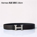 特 Hermes㊣ 原单爱马仕，宽3.8Cm进口原版皮带身，双面可两面用，精品电镀五金 ！