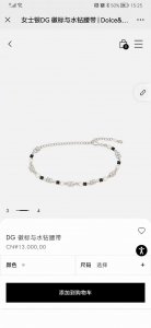D&G 杜嘉 班纳Dg 徽标与水钻腰带精品，