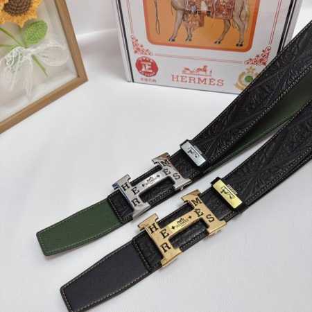 品名：爱马仕.Hermès 原单 材质：原单牛皮腰带 百分百头层牛皮腰带保证真皮，24K纯钢扣，专柜原单品质、做工精细，时尚大牌，送人自用首选 包装： 请认准如 - 点击图像关闭