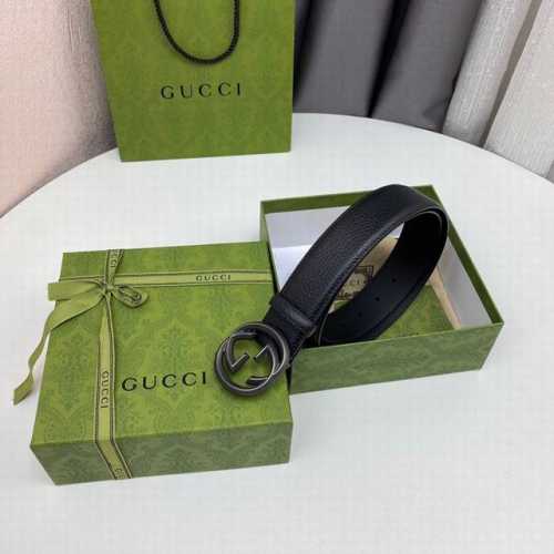 配全套包装礼盒 Gucc.I 原單品質 老鼠貨 宽度4.0毫米 進口荔枝紋面平紋小牛皮底 精品纯钢针扣，时尚大方