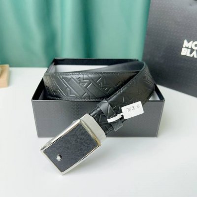 特 品牌： 万宝龙 新款进口小牛皮，手感细腻柔软。搭配纯钢精品自动钢扣，男士必备！宽度：3.5Cm
