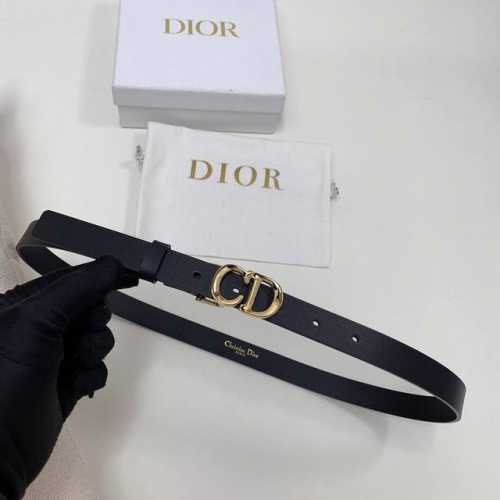 c'est Dior 腰带 2.0毫米黑色光滑牛皮革 双面进口小牛皮腰带
