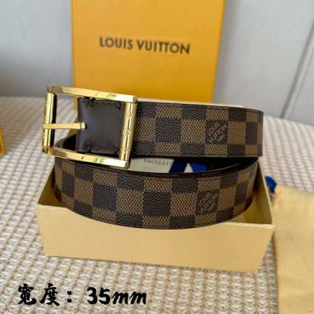 原版包装 L0Uis Vuitt0N 今季新品 驴家男士原單腰帶 寬度35毫米 定制帆布内衬进口头层小牛皮 搭配全新开模针扣 经久耐用 百搭款 - 点击图像关闭