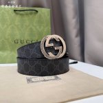 特 Gucci古琦 男士 宽度4.0Cm 简单大方 精品五金 佩戴效果非常不错 送礼自用最佳推荐