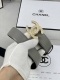 宽度3.0Cm Chanel 香奈儿 女士腰带皮带新款柔软的进口小牛皮金 银色方钻金属钢扣。