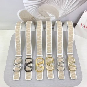 4.0Cm 华伦天奴腰带，双面头层牛皮皮料，长度：.75.80.85.90.95.100.105.110欧，铜五金扣原版开模定制庆祝]