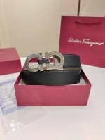 特 Ferragamo 菲拉格慕 双面进口牛皮 搭配精品铜扣 自行选择搭配 真材实料有质感 时尚经典不失风范 长短可自行裁剪