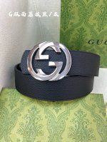 p210古驰：古奇官网经典 正品规格 ，原版品质双面头层小牛皮搭配双G经典扣，专柜宽度4.0 Cm