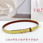 2.0Cm 华伦天奴双面平纹腰带，双面头层牛皮皮料，长度：.75.80.85.90.95.100欧，铜五金钻扣原版开模定制庆祝]