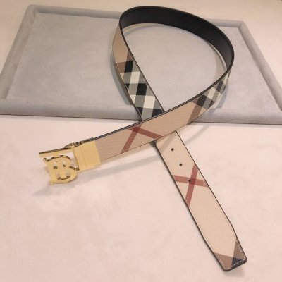 Bu、Rberry 巴宝、莉经典花纹皮带搭配简约Tb旋转扣头、百搭不挑人、两面都能用、可休闲可正式、风格切换自如、送礼首选尺寸3.5Cm 顶级