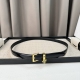 Rada 头层小牛皮打造 经典针扣金色金属. 2.0Mm精品