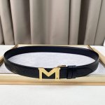 Montblan头层牛皮3.5Cm 年轻时髦！ 官网同步，纯铜金属标识。该皮带可调节，且能根据需要剪裁，达到修身效果。