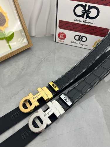 品名：菲拉格幕 自动带 材质：原单牛皮腰带 百分百头层牛皮腰带保证真皮，24K纯钢扣，专柜原单品质、做工精细，时尚大牌，送人自用首选 包装： 请认准如图专柜包装