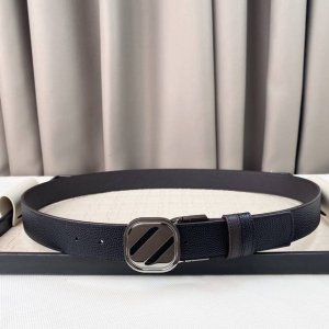 杰尼亚，头层牛皮 宽3.5Cm 官网同步，纯铜金属标识，适合商务低调人士！