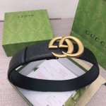 配全套包装礼盒男款腰带 古驰：原单头层牛皮小冲孔压G面，内衬头层小牛皮底，搭配原单扣.原单皮料定制，专柜宽度3.8