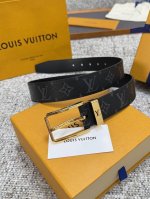 Louis Vuitton Lv腰带 系列 原厂五金 精致手工绘边 柔软舒适 宽3.5