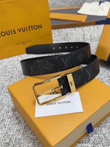 Louis Vuitton Lv腰带 系列 原厂五金 精致手工绘边 柔软舒适 宽3.5