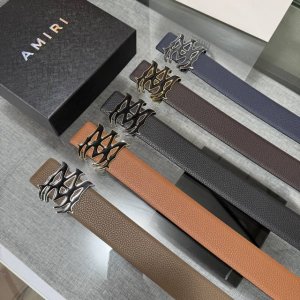 爱美丽Amiri最新网红爆款双面牛皮皮带配原装盒专柜同步3.8宽新款上市了，原版牛皮，搭配钢扣，优雅，大方用的方便。谢谢你转载。 DDD