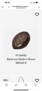 配包装盒 Fendi 芬迪 F发带，复古气质美，简约百搭！小姐姐闭眼入